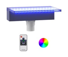 Krioklys su įvairių spalvų LED lemputėmis, 30cm, akrilas
