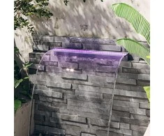 Krioklys su įvairių spalvų LED lemputėmis, 90cm, akrilas