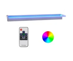 Krioklys su įvairių spalvų LED lemputėmis, 90cm, plienas