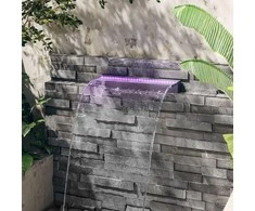Krioklys su įvairių spalvų LED lemputėmis, 60cm, akrilas