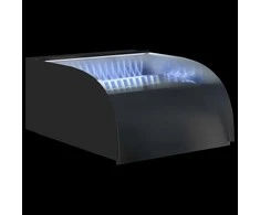 Krioklys su LED lemputėmis, 30x34x14cm, nerūdijantis plienas