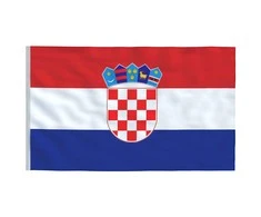 Kroatijos vėliava su stiebu, aliuminis, 6,23m