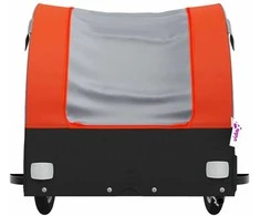 Dviračio priekaba, juodos ir oranžinės spalvos, 45kg, geležis