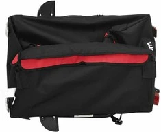 Krovininė dviračio priekaba, juoda ir raudona, 30kg, geležis