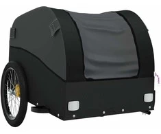 Krovininė dviračio priekaba, juodos spalvos, 45kg, geležis