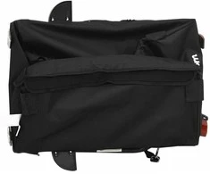 Dviračio priekaba, juodos spalvos, 30kg, geležis