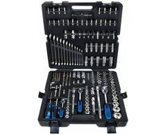 KS Tools, CHROMEplus, 216 d., reketo veržl., galvučių ir antg. kompl.