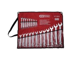Kombinuotų raktų komplektas 6-32mm 21vnt. su dėklu, KS Tools
