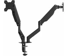 Laikiklis Dviguba monitoriaus rankena max 27 colių ekranui 75/100mm, 20kg