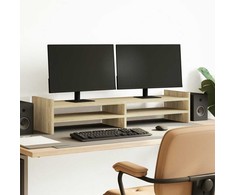 Laikiklis Monitoriaus stovas, ąžuolo, 100x27x20cm, apdirbta mediena