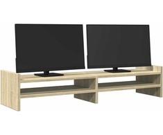 Laikiklis Monitoriaus stovas, ąžuolo, 100x27x20cm, apdirbta mediena