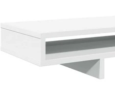 Laikiklis Monitoriaus stovas, baltas, 100x27x15cm, apdirbta mediena