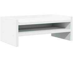 Laikiklis Monitoriaus stovas, baltas, 42x24x16cm, apdirbta mediena