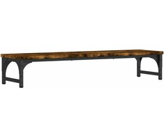 Laikiklis Monitoriaus stovas, dūminio ąžuolo, 85x23x15,5cm, mediena
