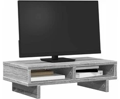 Laikiklis Monitoriaus stovas, pilkas ąžuolo, 50x27x15cm, apdirbta mediena