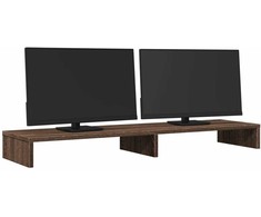 Laikiklis Monitoriaus stovas, rudas ąžuolo, 100x27x10cm, apdirbta mediena