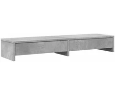 Laikiklis Monitoriaus stovas su stalčiais, betono, 100x27x15cm, mediena