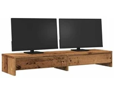 Laikiklis Monitoriaus stovas su stalčiais, medienos, 100x27x15cm, mediena
