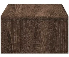 Laikiklis Monitoriaus stovas su stalčiais, rudas, 50x27x15cm, mediena