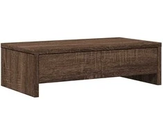 Laikiklis Monitoriaus stovas su stalčiais, rudas, 50x27x15cm, mediena