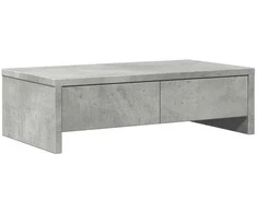 Laikiklis Monitoriaus stovas su stalčiais, betono, 50x27x15cm, mediena