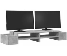 Laikiklis Monitoriaus stovas su vieta daiktams, betono, 100x27x15cm