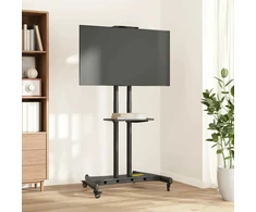 Laikiklis TV stovas ant ratukų 32-70 colių ekranui, 600x400mm, 60kg