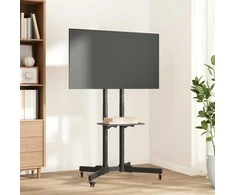 Laikiklis TV stovas ant ratukų 32-70 colių ekranui, 600x400 mm, 50kg