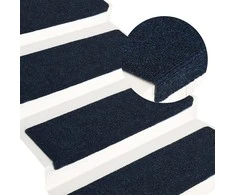 Laiptų kilimėliai, 15vnt., mėlyni 65x21x4cm perforuoti adatomis
