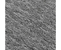Neslystantys laiptų kilimėliai, 15vnt., pilki, 60x25cm