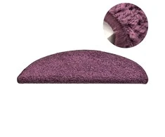 Laiptų kilimėliai, 15vnt., tamsiai violetiniai, 56x17x3cm