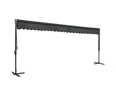 Laisvai pastatoma stoginė, antracito spalvos, 600x300cm