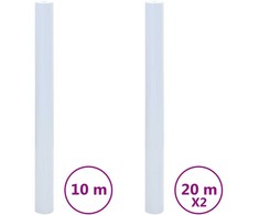 Langų plėvelės, 3vnt., skaidri balta, PVC, statinė, matinė