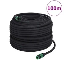 Lašelinio sodo laistymo žarna, juodos spalvos, 0,6", 100m, guma