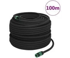 Lašelinio sodo laistymo žarna, juodos spalvos, 0,6", 100m, guma