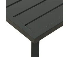 Lauko baldų komplektas Sodo kavos staliukas, antracito spalvos, 110x55x35cm, plienas