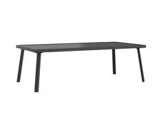 Lauko baldų komplektas Sodo kavos staliukas, antracito spalvos, 110x55x35cm, plienas