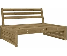 Lauko baldų komplektas Sodo poilsio baldų komplektas, 6 dalių, impregnuota pušis