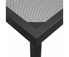 Lauko baldų komplektas Sodo valgomojo baldų komplektas, 9 dalių, antracito, metalas