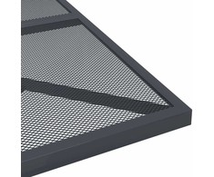 Lauko baldų komplektas Sodo valgomojo baldų komplektas, 5 dalių, antracito, metalas