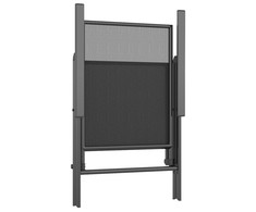 Lauko baldų komplektas Sodo valgomojo baldų komplektas, 5 dalių, antracito, plienas