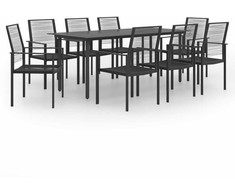 Lauko baldų komplektas Sodo valgomojo komplektas, 9 dalių (2x312172+312163)
