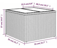 Sofa Sofos komplektas su pagalvėlėmis, 7 dalių, smėlio, poliratanas