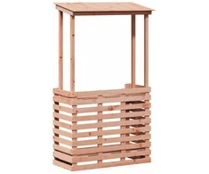 Lauko baro stalas su stogeliu, 112,5x57x195,5cm, mediena