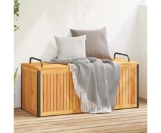 Lauko dėžė pagalvėlėms, 110x45x42/53cm, akacija ir plienas