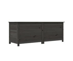 Lauko dėžė pagalvėlėms, antracito, 150x50x56cm, eglės masyvas