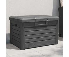 Lauko dėžė pagalvėlėms, antracito, 73x50,5x46,5cm, PP