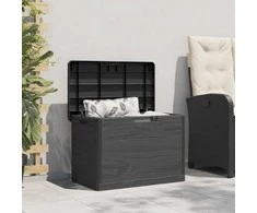 Lauko dėžė pagalvėlėms, antracito, 77,5x44,5x53cm, PP