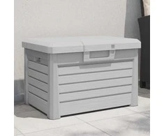 Lauko dėžė pagalvėlėms, pilka, 73x50,5x46,5cm, PP