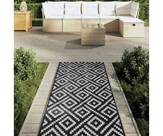 Lauko kilimas ARAKIL Baltas ir Juodas 80x250 cm PP